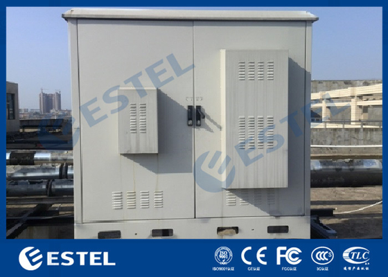 China Assoalho exterior de aço galvanizado baía de dois armários das telecomunicações que monta a isolação térmica de PEF fornecedor