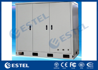 Three Bays Stainless Steel Outdoor Telecom Cabinet With Three Front Doors